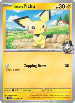 Ethan's Pichu (Destined Rivals #071/182)
