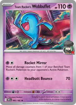 Team Rocket's Wobbuffet (Destined Rivals #082/182)