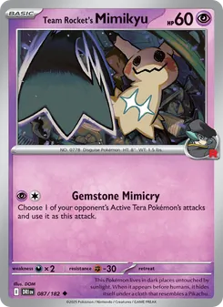 Team Rocket's Mimikyu (Destined Rivals #087/182)