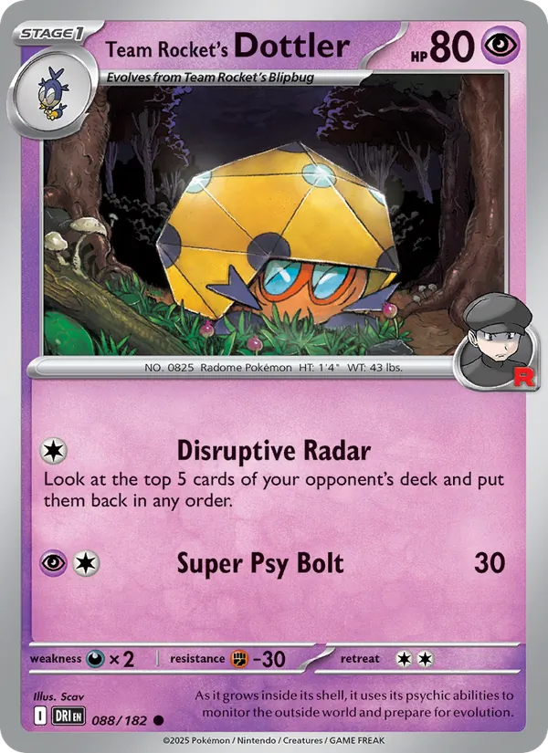 Team Rocket's Dottler (Destined Rivals #088/182)