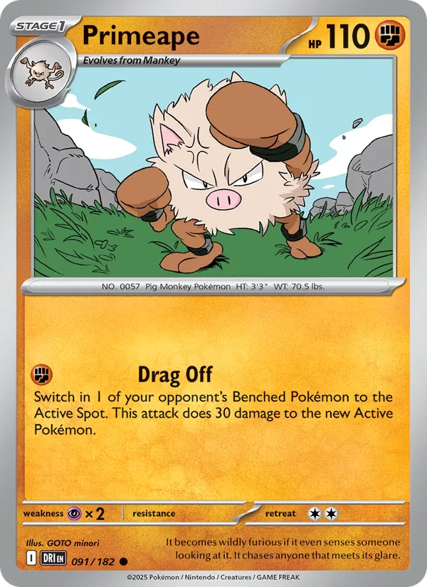 Primeape (Destined Rivals #091/182)