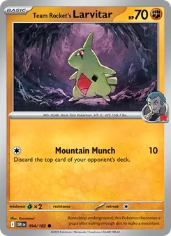 Team Rocket's Larvitar (Destined Rivals #094/182)