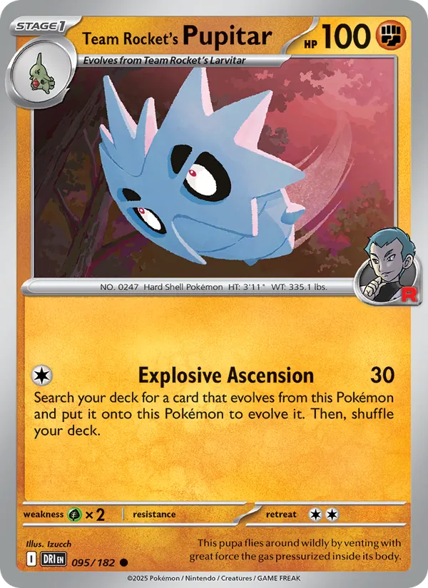 Team Rocket's Pupitar (Destined Rivals #095/182)