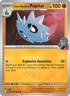 Team Rocket's Pupitar (Destined Rivals #095/182)