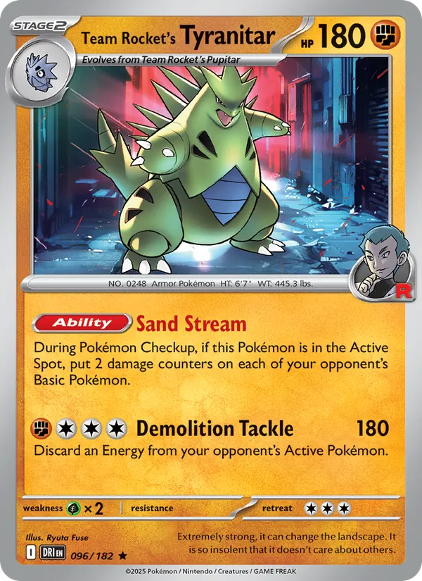 Team Rocket's Tyranitar (Destined Rivals #096/182)