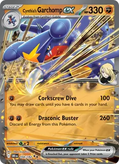 Cynthia's Garchomp ex (Destined Rivals #104/182)