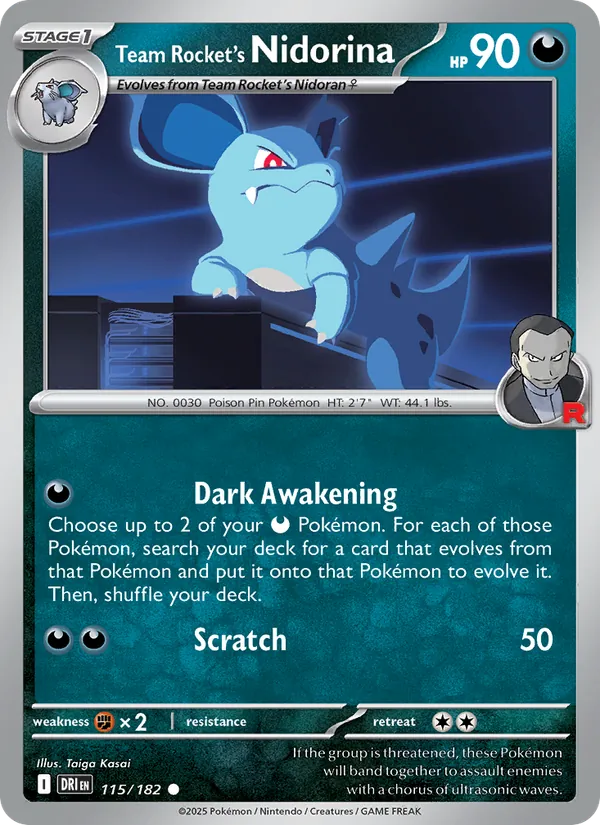 Team Rocket's Nidorina (Destined Rivals #115/182)