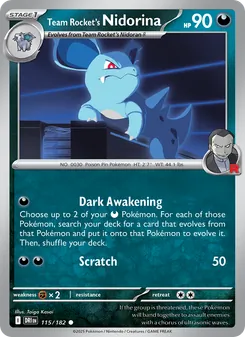 Team Rocket's Nidorina (Destined Rivals #115/182)