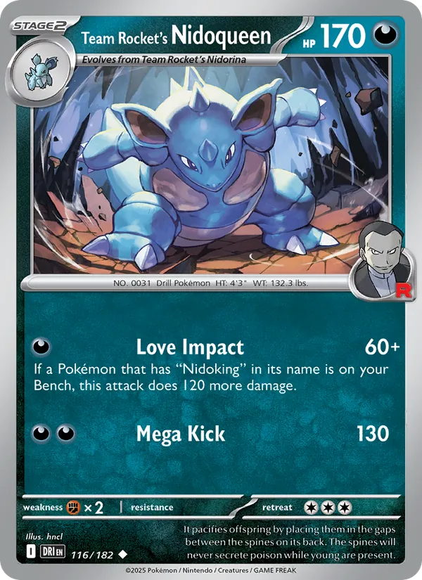 Team Rocket's Nidoqueen (Destined Rivals #116/182)