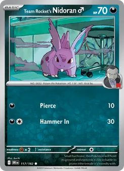 Team Rocket's Nidoran♂ (Destined Rivals #117/182)