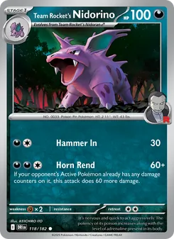 Team Rocket's Nidorino (Destined Rivals #118/182)