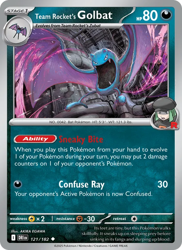 Team Rocket's Golbat (Destined Rivals #121/182)