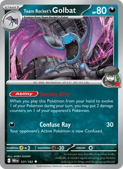 Team Rocket's Golbat (Destined Rivals #121/182)