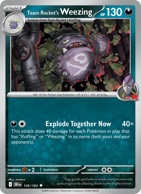 Team Rocket's Weezing (Destined Rivals #126/182)