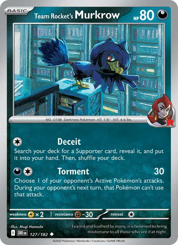 Team Rocket's Murkrow (Destined Rivals #127/182)