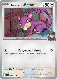Team Rocket's Rattata (Destined Rivals #147/182)