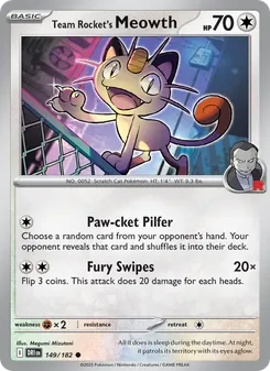 Team Rocket's Meowth (Destined Rivals #149/182)