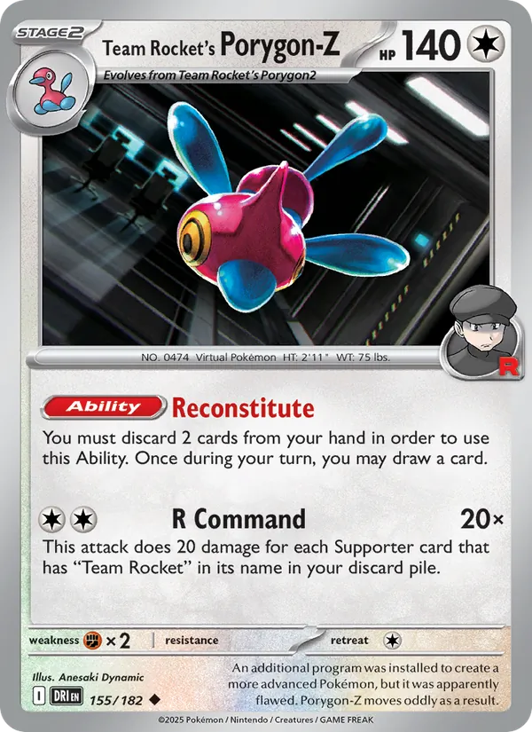 Team Rocket's Porygon-Z (Destined Rivals #155/182)
