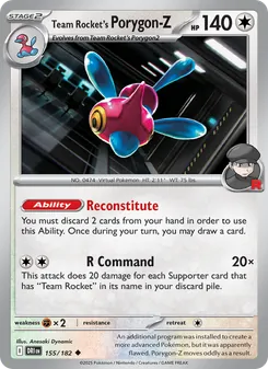 Team Rocket's Porygon-Z (Destined Rivals #155/182)