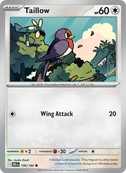Taillow (Destined Rivals #156/182)