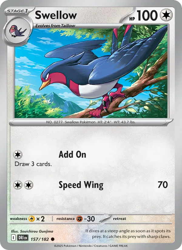 Swellow (Destined Rivals #157/182)