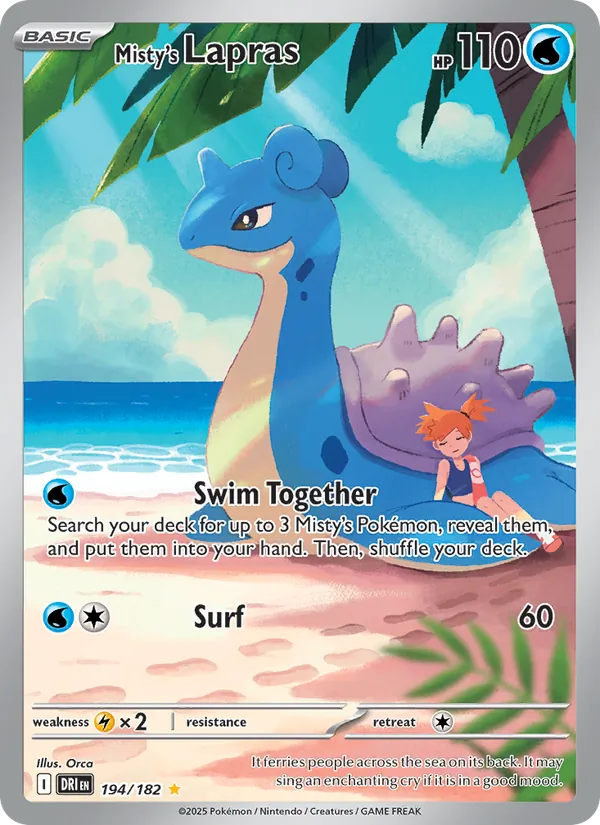 Misty's Lapras (Destined Rivals #194/182)