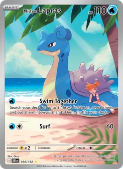 Misty's Lapras (Destined Rivals #194/182)