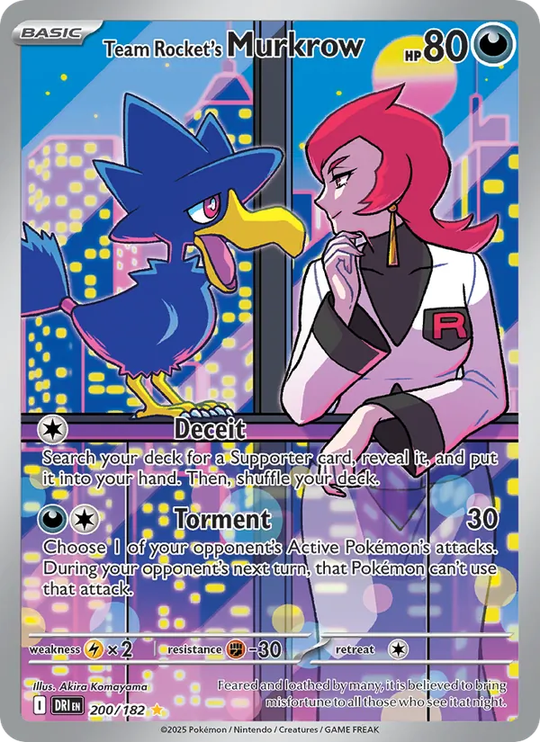 Team Rocket's Murkrow (Destined Rivals #200/182)