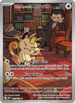 Team Rocket's Meowth (Destined Rivals #203/182)