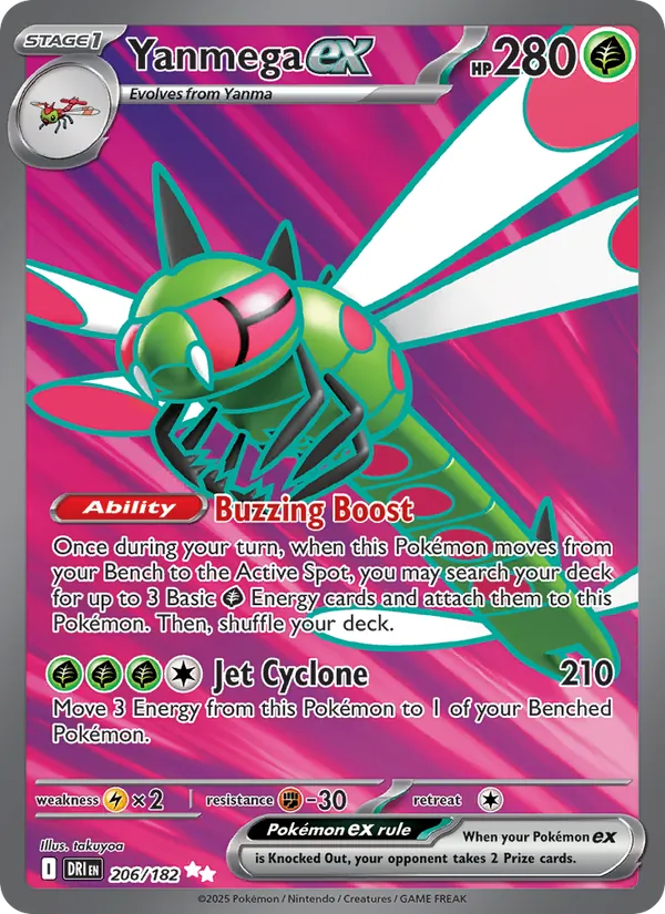 Yanmega ex (Destined Rivals #206/182)