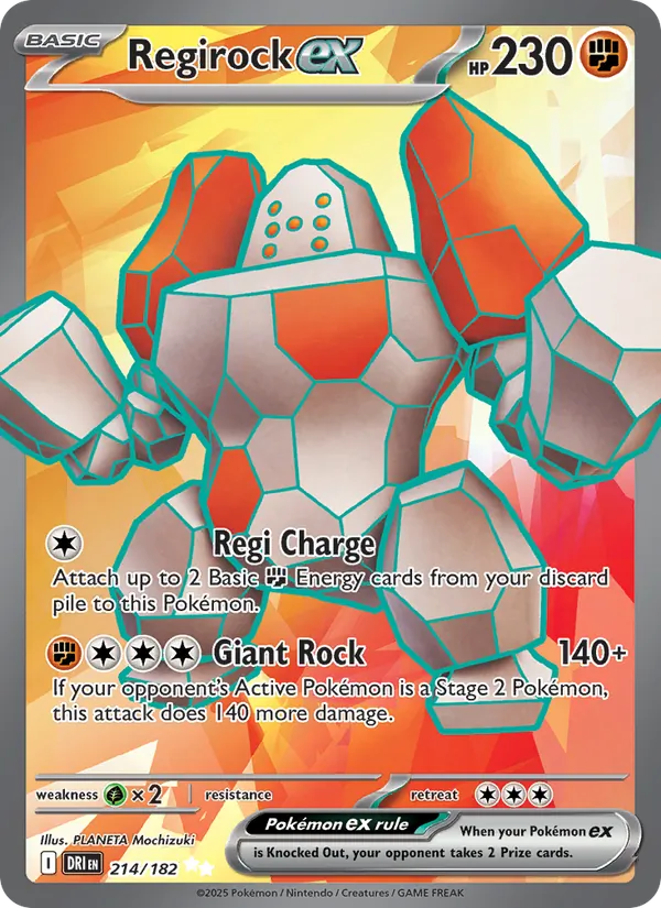 Regirock ex (Destined Rivals #214/182)