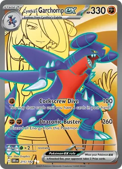 Cynthia's Garchomp ex (Destined Rivals #215/182)