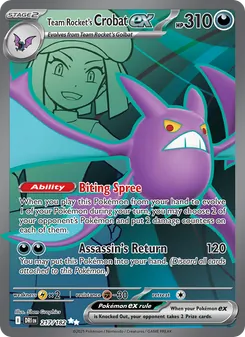 Team Rocket's Crobat ex (Destined Rivals #217/182)
