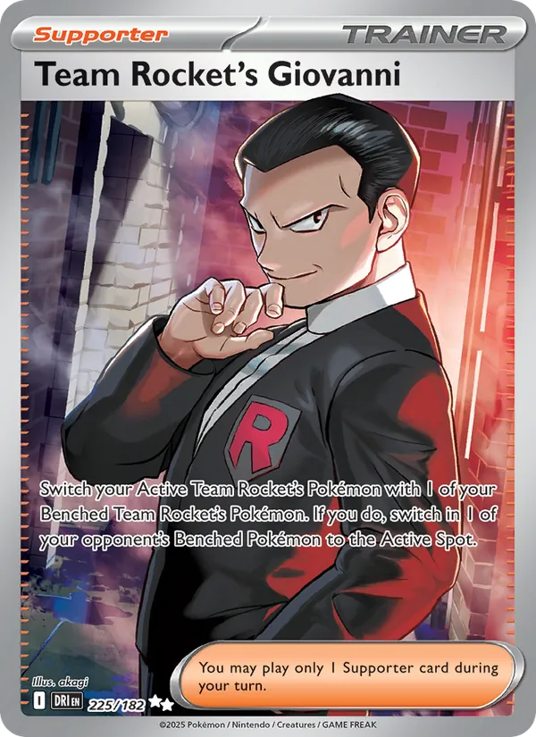 Team Rocket's Giovanni (Destined Rivals #225/182)