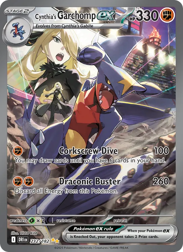 Cynthia's Garchomp ex (Destined Rivals #232/182)