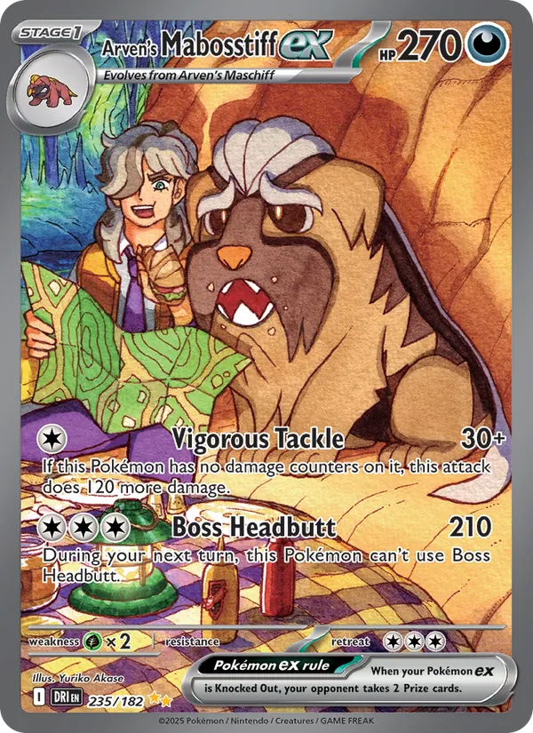 Arven's Mabosstiff ex (Destined Rivals #235/182)