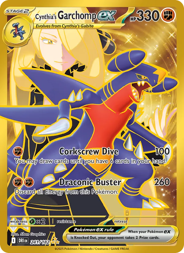 Cynthia's Garchomp ex (Destined Rivals #241/182)