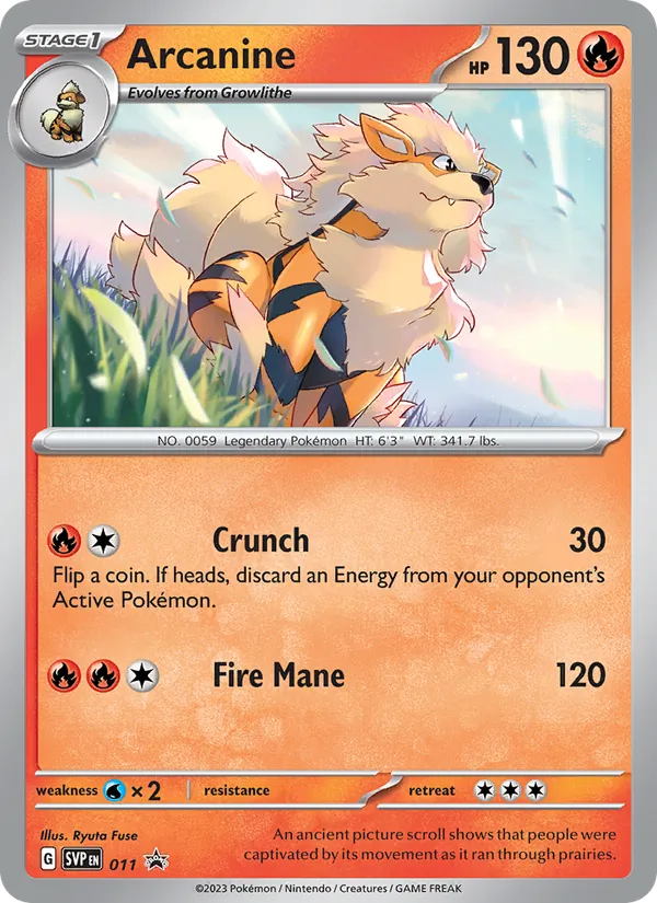 Arcanine (SVP Black Star Promos #011/225)