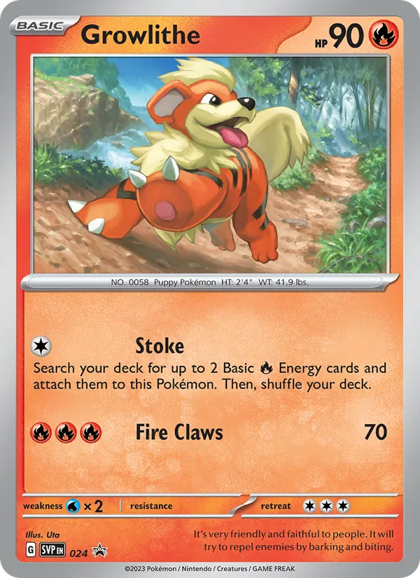Growlithe (SVP Black Star Promos #024/225)
