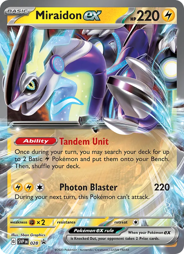 Miraidon ex (SVP Black Star Promos #028/225)