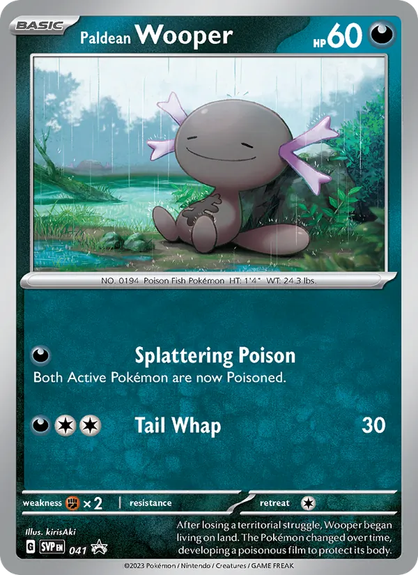 Paldean Wooper (SVP Black Star Promos #041/225)