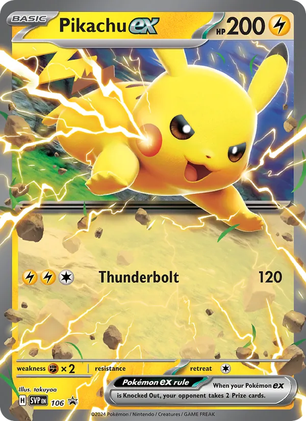 Pikachu ex (SVP Black Star Promos #106/225)