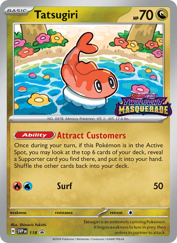 Tatsugiri (SVP Black Star Promos #118/225)