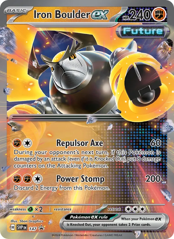 Iron Boulder ex (SVP Black Star Promos #147/225)