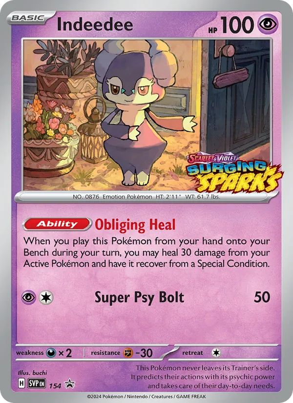Indeedee (SVP Black Star Promos #154/225)