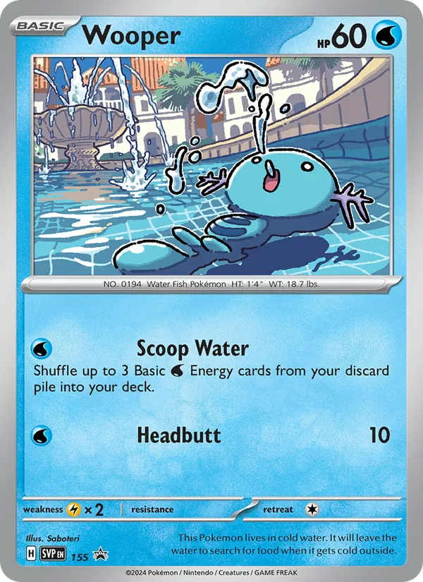 Wooper (SVP Black Star Promos #155/225)
