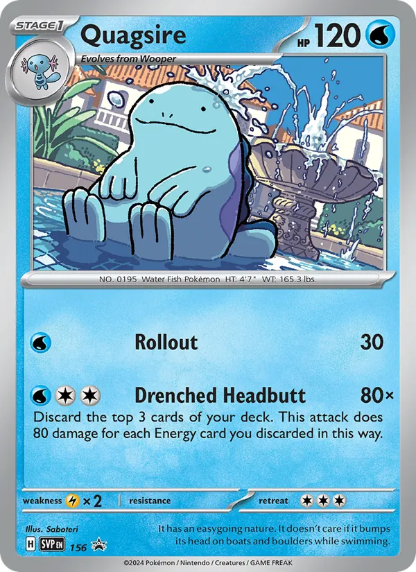 Quagsire (SVP Black Star Promos #156/225)