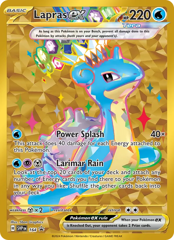 Lapras ex (SVP Black Star Promos #164/225)