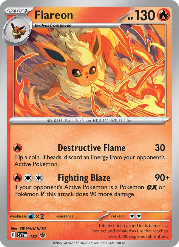 Flareon (SVP Black Star Promos #167/225)