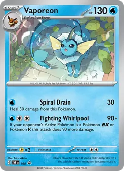 Vaporeon (SVP Black Star Promos #168/225)